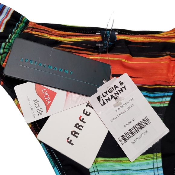 Lygia & Nanny Vitoria Printed Bikini Set Rumba Stripe Multicolor Set M 42 - Picture 5 of 8